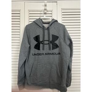 Under Armour Loose Hoodie Sweatshirt Large Logo Sz: Medium